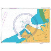 British Admiralty Nautical Chart JP1067: Nippon, Honshu-South Coast, Tokyo Wan, Kisarazu Ko